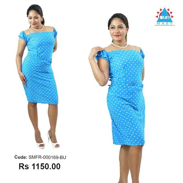 Long tight hot sale frock design