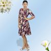 Picture of Small roses viscose short dress
