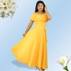 Double frilled Georgette maxi dress