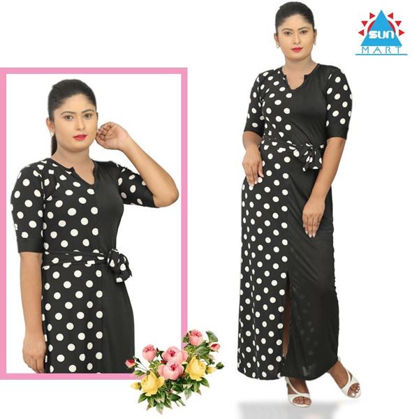 Picture of Polka Designed Long Dress