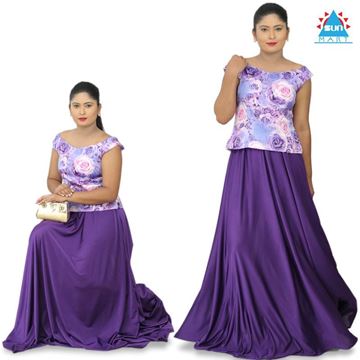 Picture of Purple Roses Lehenga Kit