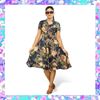 Picture of Floral designed short office frock