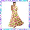 Picture of Maxi frock with leaves & flowers