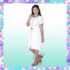 Picture of Linen short frock with buttons
