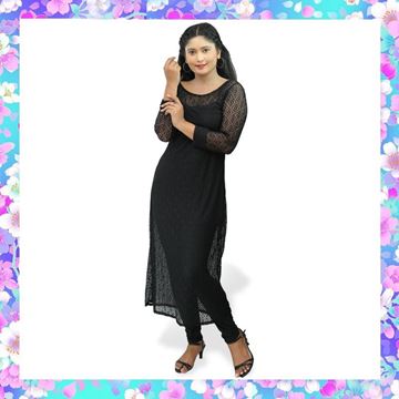 Picture of Long sleeves full lace black top