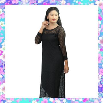 Picture of Long sleeves full lace black top