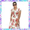 Picture of Floral Designed Short Frock with Zipper