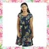 Picture of Short linen frock with printed material