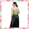 Picture of Gold Lace Designed Maxi Party Frock
