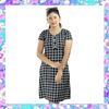 Picture of Check Designed Short Sleeve Frock