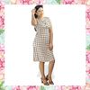 Picture of Check Designed Short Sleeve Frock