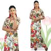 Picture of A-line Maxi Dress with Floral Designed