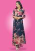 Picture of Printed Flower Bordered A-line Maxi Dress