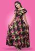 Picture of Off Shoulder Frilled Floral Maxi Dress