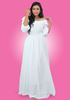 Picture of Off Shoulder Frilled Georgette Maxi Dress with Gathered Waist