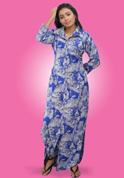 Picture of Long Sleeves Maxi Shirt Dress
