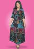 Picture of Printed Linen A-Line Maxi Dress