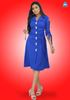 Picture of Sleeves Designed Collared Short Dress