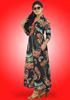 Picture of Printed Designed Chinese Collared Maxi Dress with Pockets