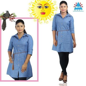 Picture of Chambray Shirt Dress with Belt