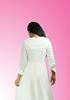 Picture of V-necked Long Puff Sleeves Flared Short Dress