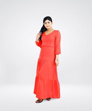 Picture of Long Sleeves with  maxi dress