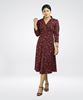 Picture of Floral Designed Half Sleeve Midi Dress