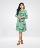 Picture of Long Sleeve Front Bottoned Short Dress