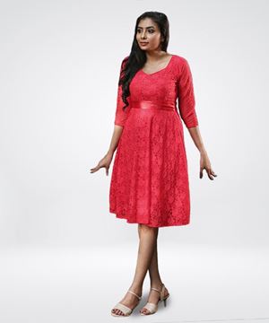 Picture of Lace Flared frock