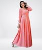 Picture of Off Shoulder Long Puff Sleeves Maxi Dress