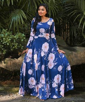 Picture of Long Sleeve Floral Maxi Dress