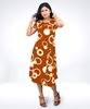 Picture of Short Sleave Printed Midi Dress