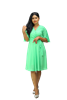 Picture of Georgette Cross Over Plain Color New Short Dress