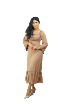 Picture of Long Sleeves New Maxi Dress
