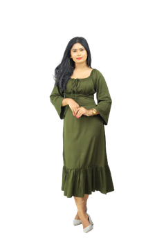 Picture of Long Sleeves New Maxi Dress