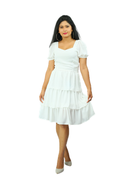 Picture of Georgette Short Sleeves New Short  Frock