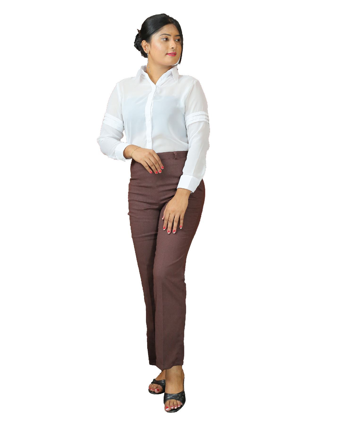 Plain Linen Office Pant-SunMart Lanka