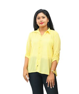 Picture of Three Quarter Sleeves Georgette Blouse