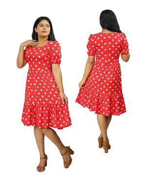 Picture of Three Quarter Sleeves New Short Frock