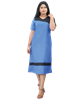Picture of Three Quarter Sleeves A-Line  Three Quarter Dress