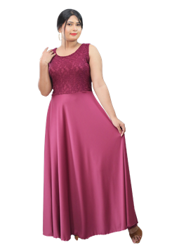 Picture of Sleeveless  Round Neck  Maxi Dress