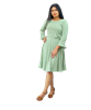 Picture of Round Neck Three Quarter Sleeves Short Frock