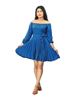 Picture of off shoulder Three Quarter Sleeves Short Frock