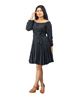 Picture of off shoulder Three Quarter Sleeves Short Frock