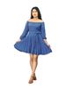 Picture of off shoulder Three Quarter Sleeves Short Frock