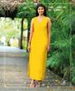 Picture of Sleeveless  A-Line  new Linen  Long Dress