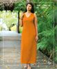 Picture of Sleeveless  A-Line  new Linen  Long Dress