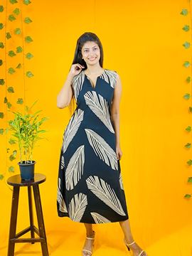Picture of Sleeveless Printed Long  Dress