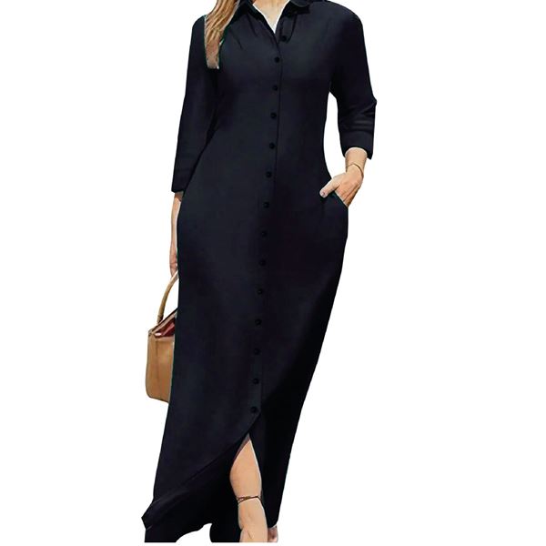 Picture of Long Sleeves A- Line  Long Dress