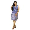 Picture of Sleeveless Printed Short Dress With Side Pockets